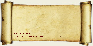 Jovana Dinulović vizit kartica